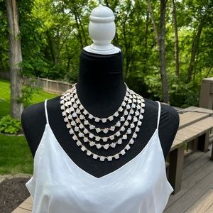 ♠️RARE KATE SPADE MULTI STRAND MOTHER OF PEARL TILE NECKLACE